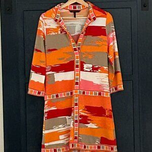 Max Azria Casual Abstract Print Tunic Dress, Size S